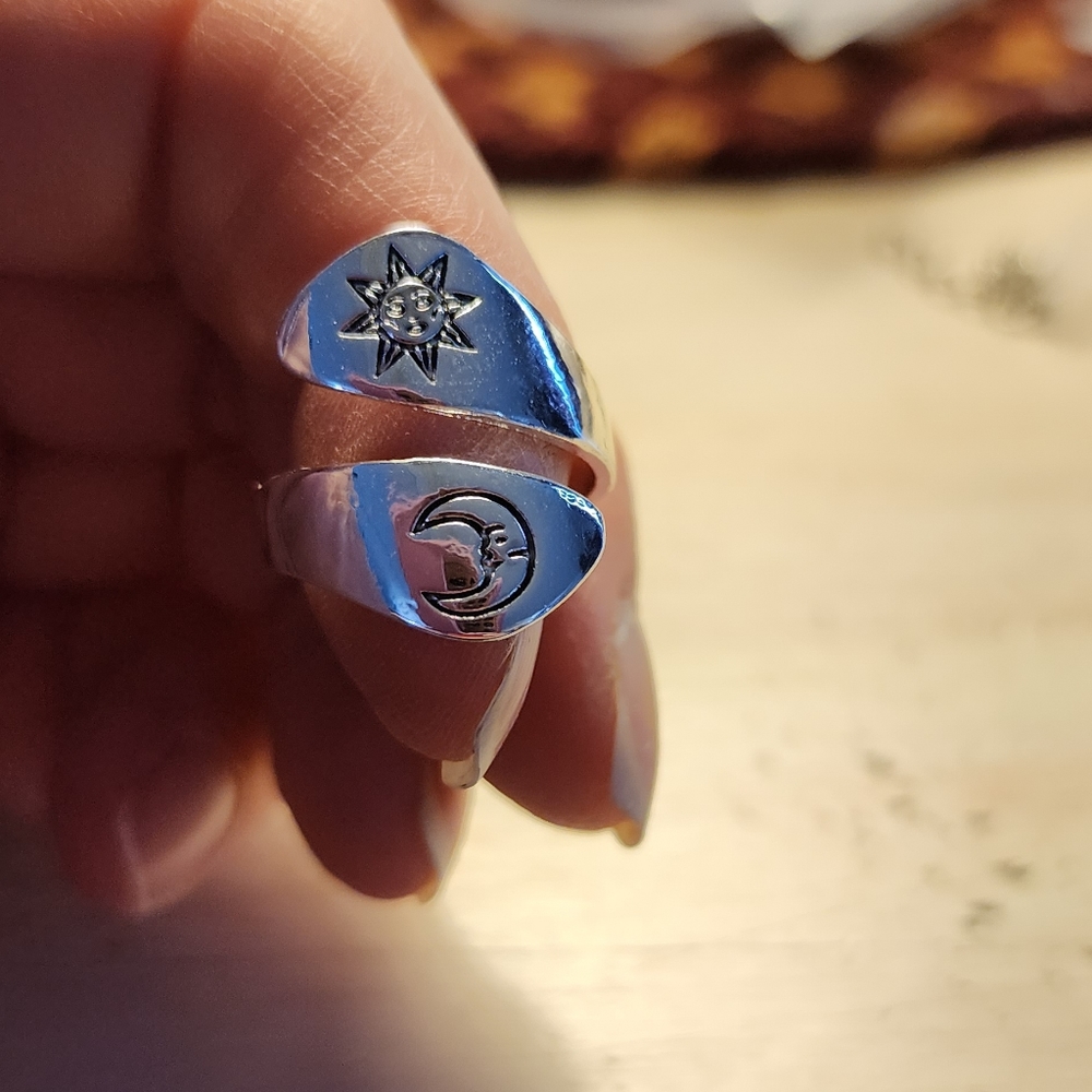 New Beautiful Spoon Wrap Sun And Moon Ring. Many other wrap spoon styles availab